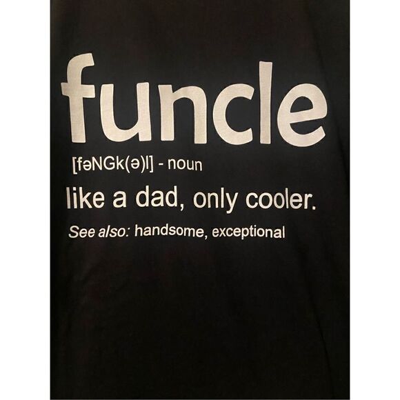 Fun Uncle "Funcle" Men's T-shirt size 2XL - Picture 2 of 2